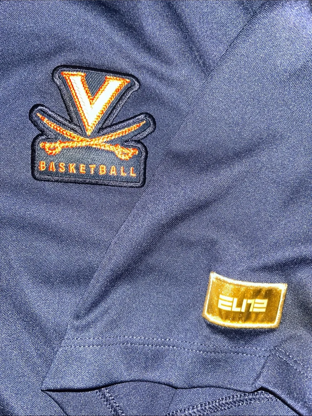March madness Nike Dri Fit UVA Virginia Cavaliers ELITE model golf polo shirt L